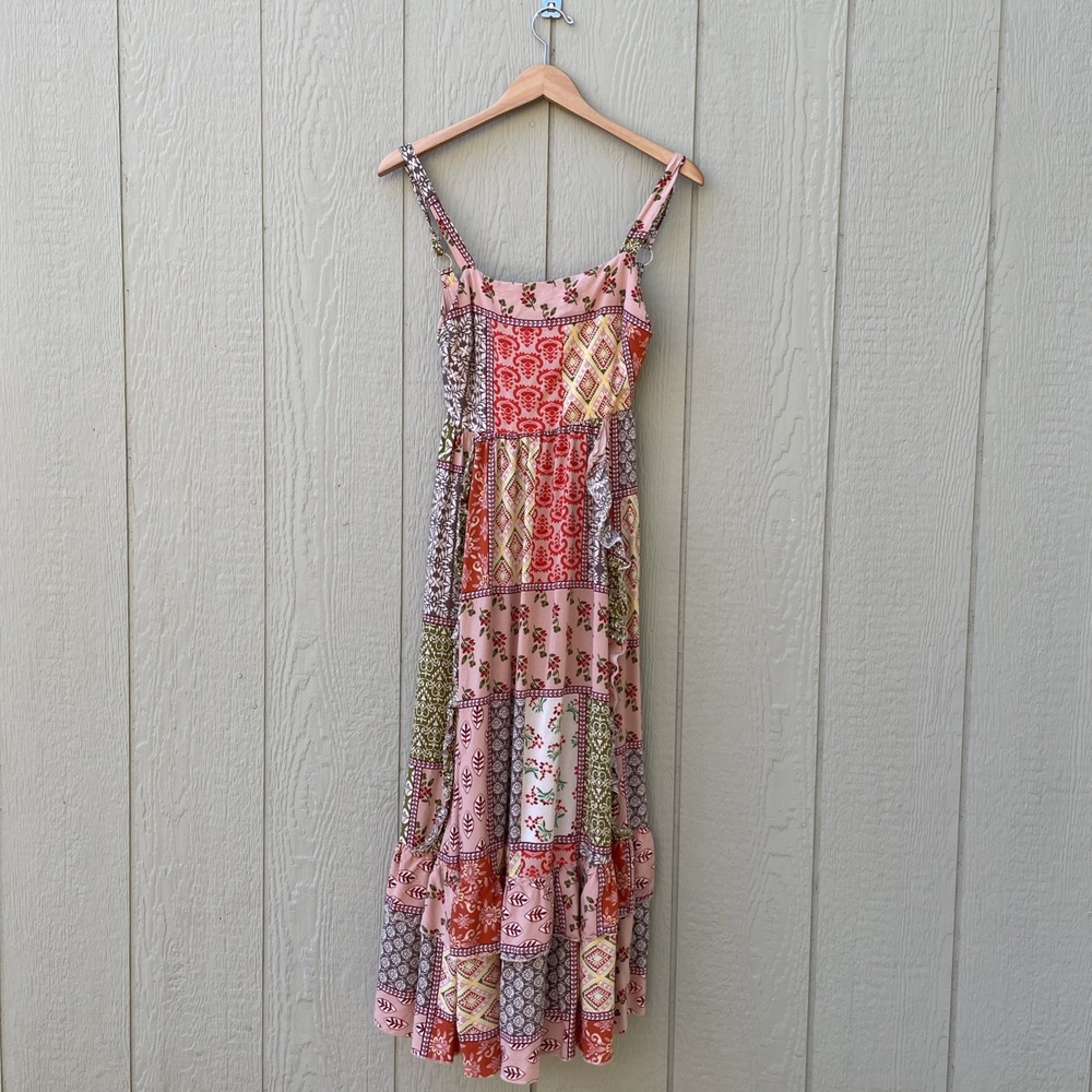 Abel The Label Anthropologie Marrakech Gypsiana Maxi Dress Womens S Patchwork BO